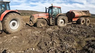 8 Year old gets tractor stuck in mud & camera difficulty