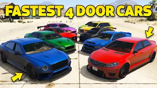 GTA 5 Online - Best Fully Upgraded 4 Door Cars | Fastest 4 Door Cars in GTA Online