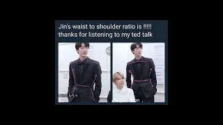 BTS JIN being a hot mess and wwh❤💜💥#bts #btsmemes #ot7 #jin 💜