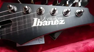 Ibanez RGA  j.custom unboxing 2018 - The black beauty Ibanez RGA8420-BTF j.custom