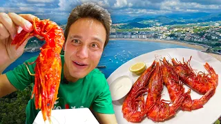 San Sebastian Food Tour - GIANT SCARLET PRAWNS 🦐 + Best Tortilla in Spain!! | Europe Food Paradise