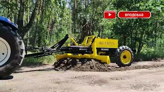 Як працює причіпний грейдер DEMUS GT300 з NEW HOLLAND T7060 | How grader works with tractor