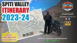 Spiti Valley Itinerary with Map in Hindi 2023 | Full in-depth video of my Spiti Ride on Dominar 400