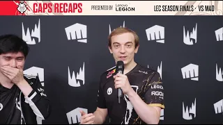 Caps Recaps with Caps | LEC Season Finals Upper Final vs MAD Lions