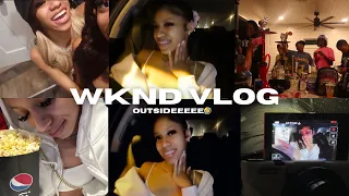 wknd vlog: WE OUTSIDEEEE!🤣 pool party, kickback, movies, nights out| Yonikkaa