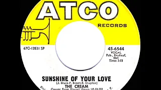 1968 HITS ARCHIVE: Sunshine Of Your Love - Cream (U.S. mono 45 single version)