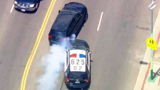 Jeep Leads Police on Chase Into Neighborhood