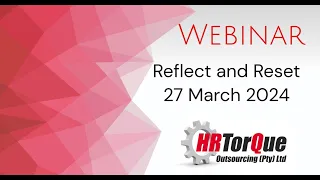 Webinar - Reflect and Reset - 27 March 2024