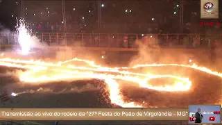 Final do rodeio da "27ª Festa do Peão" de Virgolândia - MG