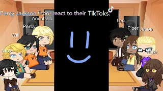 Percy Jackson (hoo) react to their TikToks ll Gacha Club ll