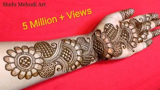 New full hand bridal arabic mehandi design | simple arabic mehndi designs for front hands