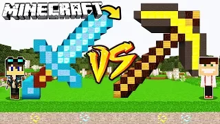 ZAMEK MIECZ VS ZAMEK KILOF W MINECRAFT!