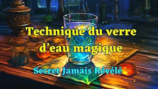 La technique du verre d'eau magique - la formule secrète enfin révélée ! Loi d'attraction puissante