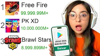 JOGUEI 10 JOGOS MAIS BAIXADOS DA PLAYSTORE PELO MEUS INSCRITOS! SÓ JOGO INCRÍVEL...