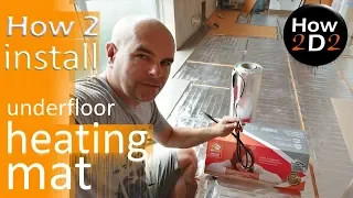 How to lay down an underfloor heating mat How to install Prowarm under wood mat