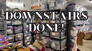 Office Makeover Vlog - Finishing The Downstairs Shelves & Bins Everywhere!