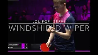 LOLIPOP Serve | Table Tennis | Alexis Lebrun Vs Ma Long  | Amazing