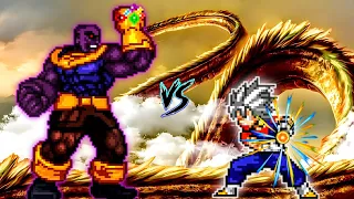 Thanos Comic Accurate OP (New) VS Vegito OP (all form) in Jump Force Mugen