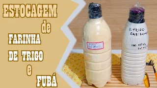 COMO ESTOCAR FARINHA DE TRIGO E FUBÁ POR MAIS DE 5 ANOS EM GARRAFAS PET