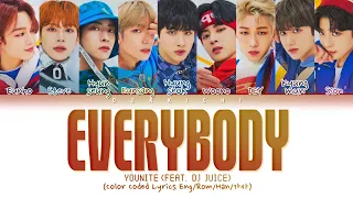 YOUNITE EVERYBODY (Feat. DJ Juice) Lyrics (유나이트 EVERYBODY (Feat. DJ Juice) 가사) (Color Coded Lyrics)