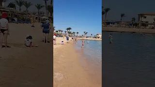 Hotel Beach Albatros in Hurghada Strand Eingang Пляж Хотела 2022 in Februar