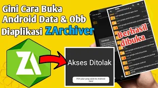 Cara Atasi ZArchiver Akses Ditolak Tidak Bisa  Tampilkan File Data Android