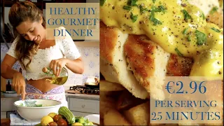 HEALTHY GOURMET CHICKEN DINNER FOR €2.96 ($3.48) PER SERVING IN 25 MINUTES (Tuscany, Italy)