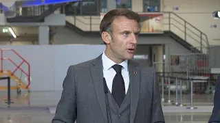 French President Emmanuel Macron pledges his full support and solidarity for Israel