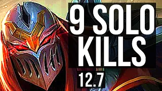 ZED vs IRELIA (MID) | 3.2M mastery, 14/1/2, 9 solo kills, Legendary | NA Challenger | 12.7