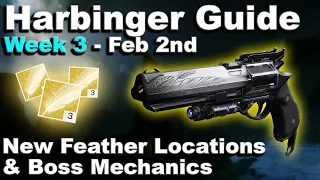 Harbinger Guide - Week 3 - Feb 2nd - Paracausal Feather Locations, Boss Mechanics - Destiny 2