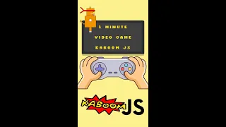 Build a video game in just 1 minute | Kaboom JS Tutorial