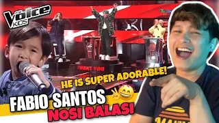 Fabio Santos | Nosi Balasi | The Voice Kids Philippines 2023 [REACTION]