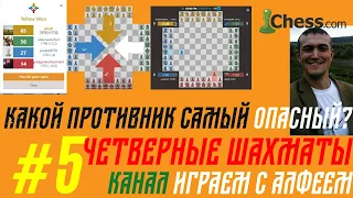 КАКОЙ ПРОТИВНИК САМЫЙ ОПАСНЫЙ? ЧЕТВЕРНЫЕ ШАХМАТЫ.