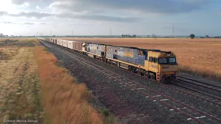 2PM5 Pacific National Container Freight Train (12/1/2023) - PoathTV Australian Railways