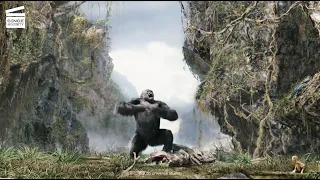 King Kong: Kong vs. T-rexes Scene (HD CLIP)