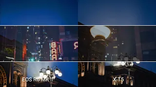 Canon EOS R6 MK II VS fujifilm X-T5 | NIGHT MODE | Camera Test