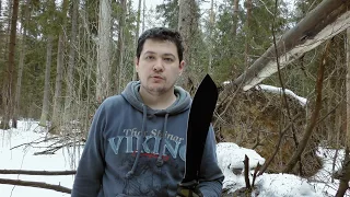 CRKT Halfchance Parang vs Ontario Knife Kukri. Тест в лесу.