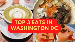 3 BEST PLACES TO EAT IN WASHINGTON DC | WHAT TO EAT IN A DAY | BUDGET FRIENDLY FOOD