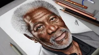 Desenhando o Morgan Freeman (Speed Drawing)