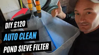 The Worlds First AUTO CLEAN POND SIEVE FILTER - DIY £120 😎😍😘🍾