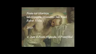 2019 Rabat-Malta. Festa ta' San  Pawl.  Jum il-Festa  il-KONCELEBRAZZJONI