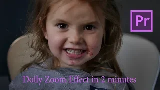 Монтаж видео в Adobe Premiere. Как сделать Dolly Zoom эффект за 2 минуты