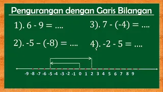 PENGURANGAN BILANGAN BULAT DENGAN GARIS BILANGAN#pengurangan_bilangan_bulat_dengan_garis_bilangan