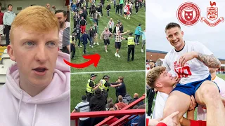 👊🏻 FANS CLASH as AIRDRIE Win Promotion for the First Time in TEN Years!