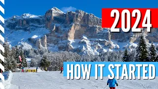 New Year, Fresh Powder: Epic Ski Day in the Dolomites on the first day of 2024