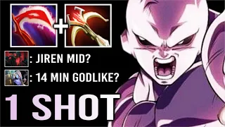 MID JIREN IS BACK! 1 Shot Delete All Meta Heroes 14 Min Godlike Non-Stop Gank Imba WTF Dota 2