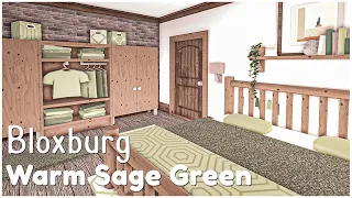 Sage Green Family House - Interior || Bloxburg || No Large Plot