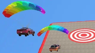 PLAYING DARTS WITH PARACHUTE CARS!? (GTA 5 Funny Moments)