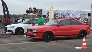 1000 HP Audi RS6 C7 SOUND vs Audi S2 20V Turbo