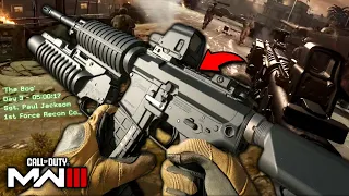 USMC M4A1 Gunplay from "CoD 4 MW - The Bog" Mission - Modern Warfare 3 Multiplayer Gameplay